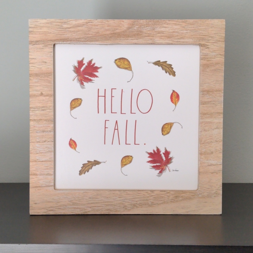 Rae Dunn Hello Fall sign